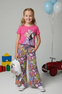 Kids' Patterned T-shirt, Comfort Trousers & Mini Backpack 3 Set