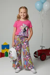 Kids' Patterned T-shirt, Comfort Trousers & Mini Backpack 3 Set