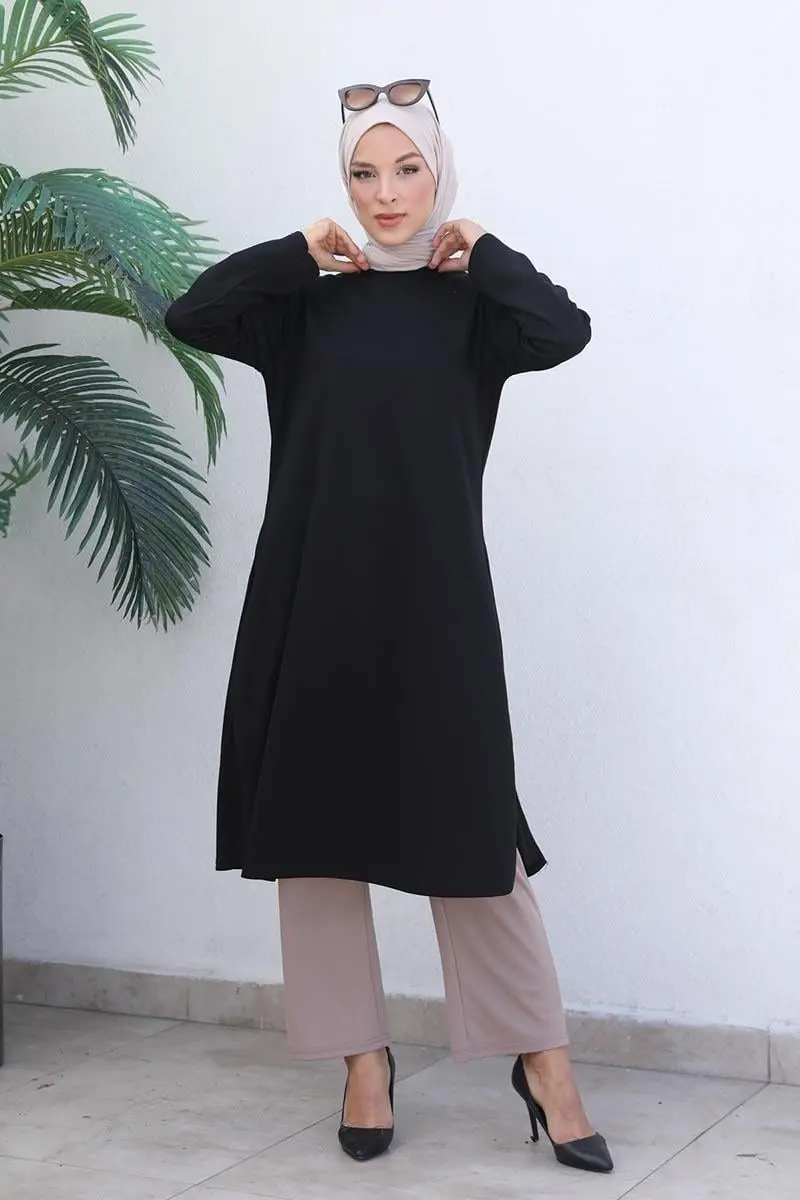 Knot Detailed Hijab Suit-detail