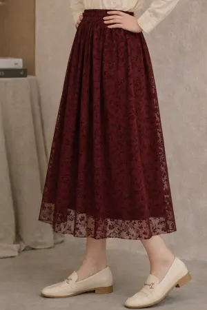 Lace Flock Skirt
