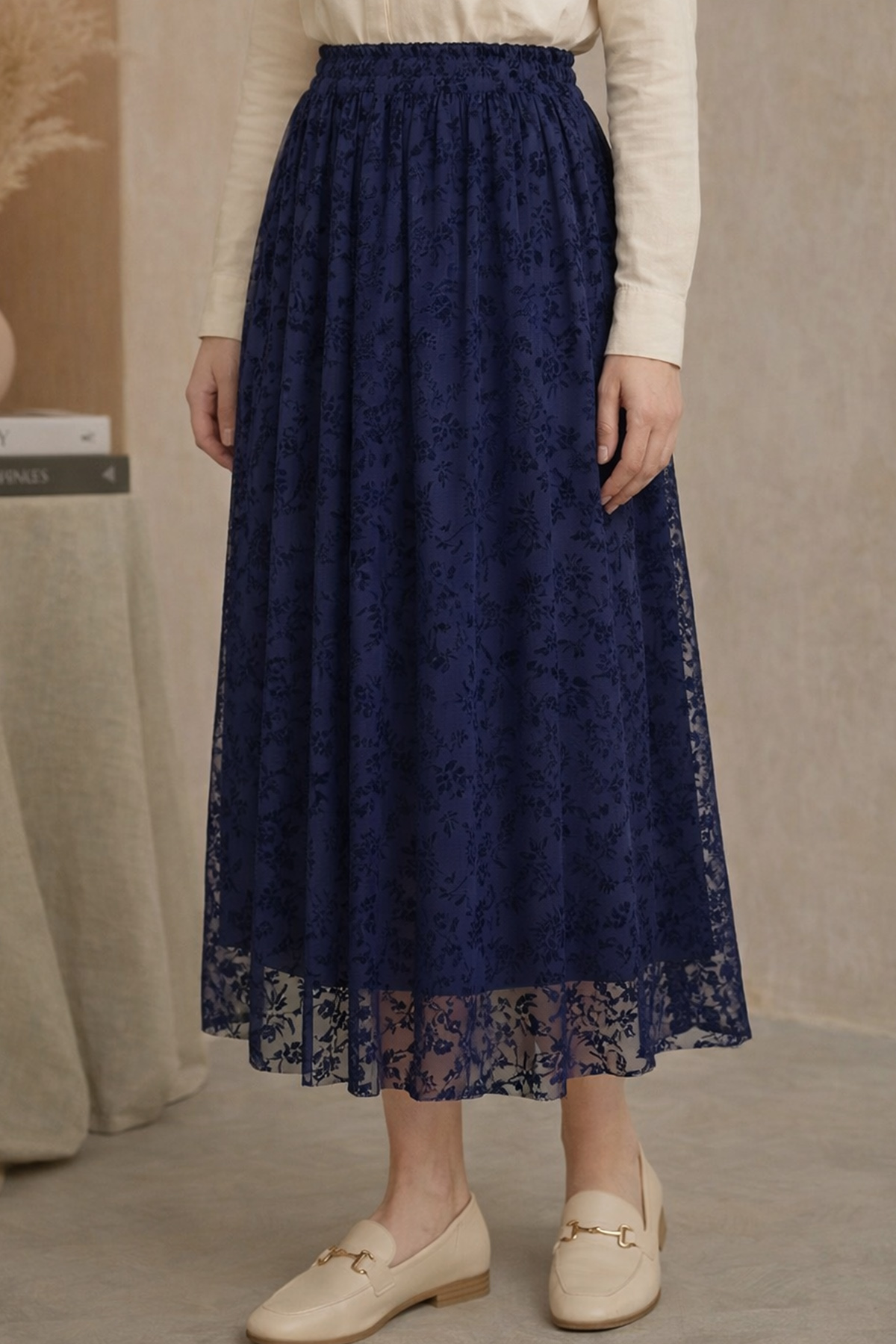 Lace Flock Skirt