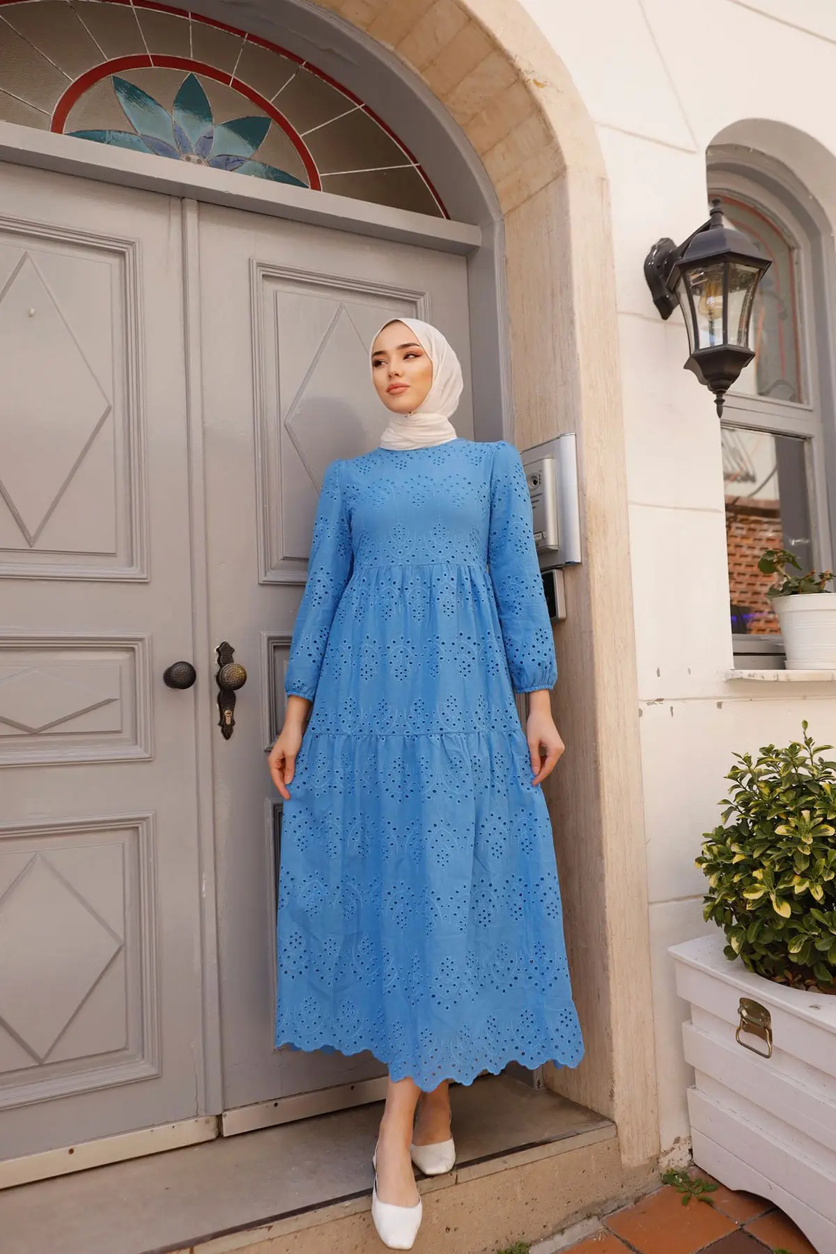 Lace Long Dress-detail