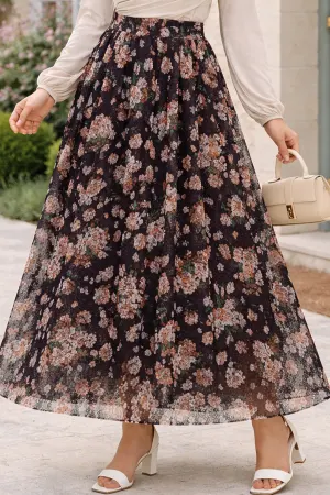 Lace Printed Skirt
