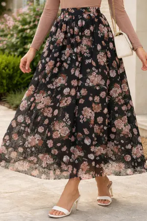 Lace Printed Skirt