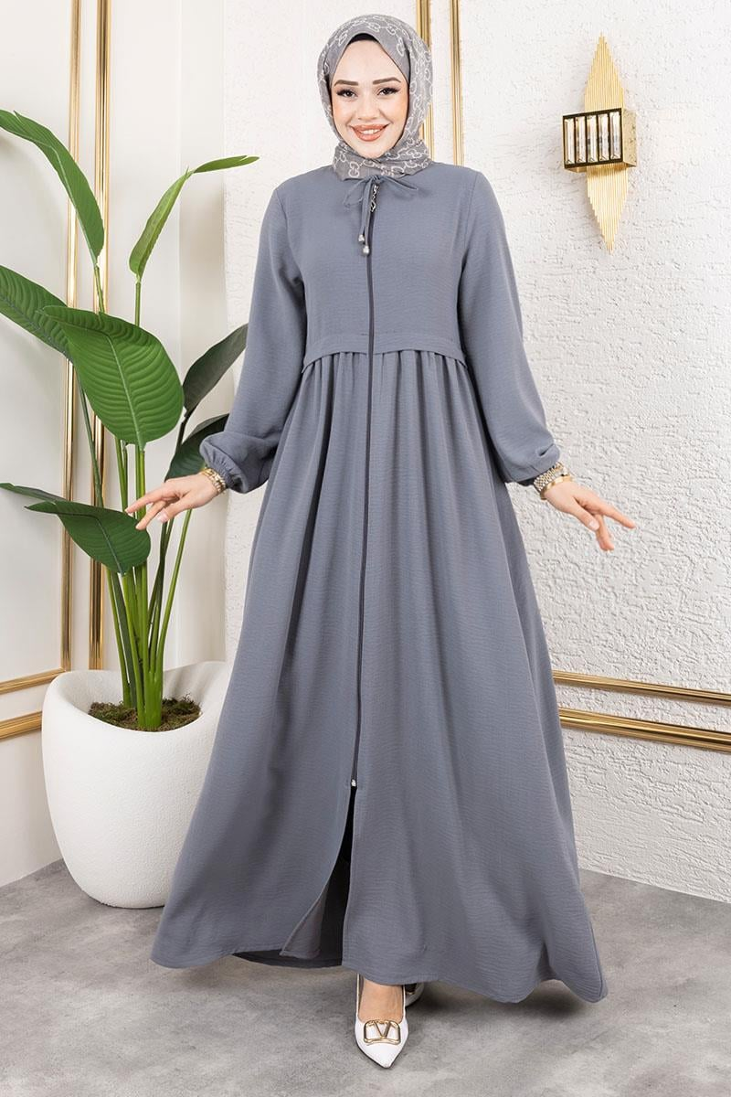 Lace-up Aerobin Abaya