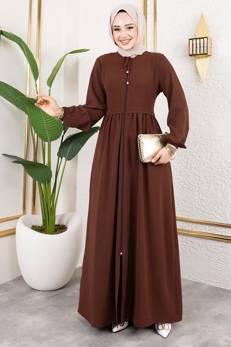 Lace-up Aerobin Abaya