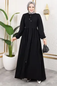 Lace-up Aerobin Abaya