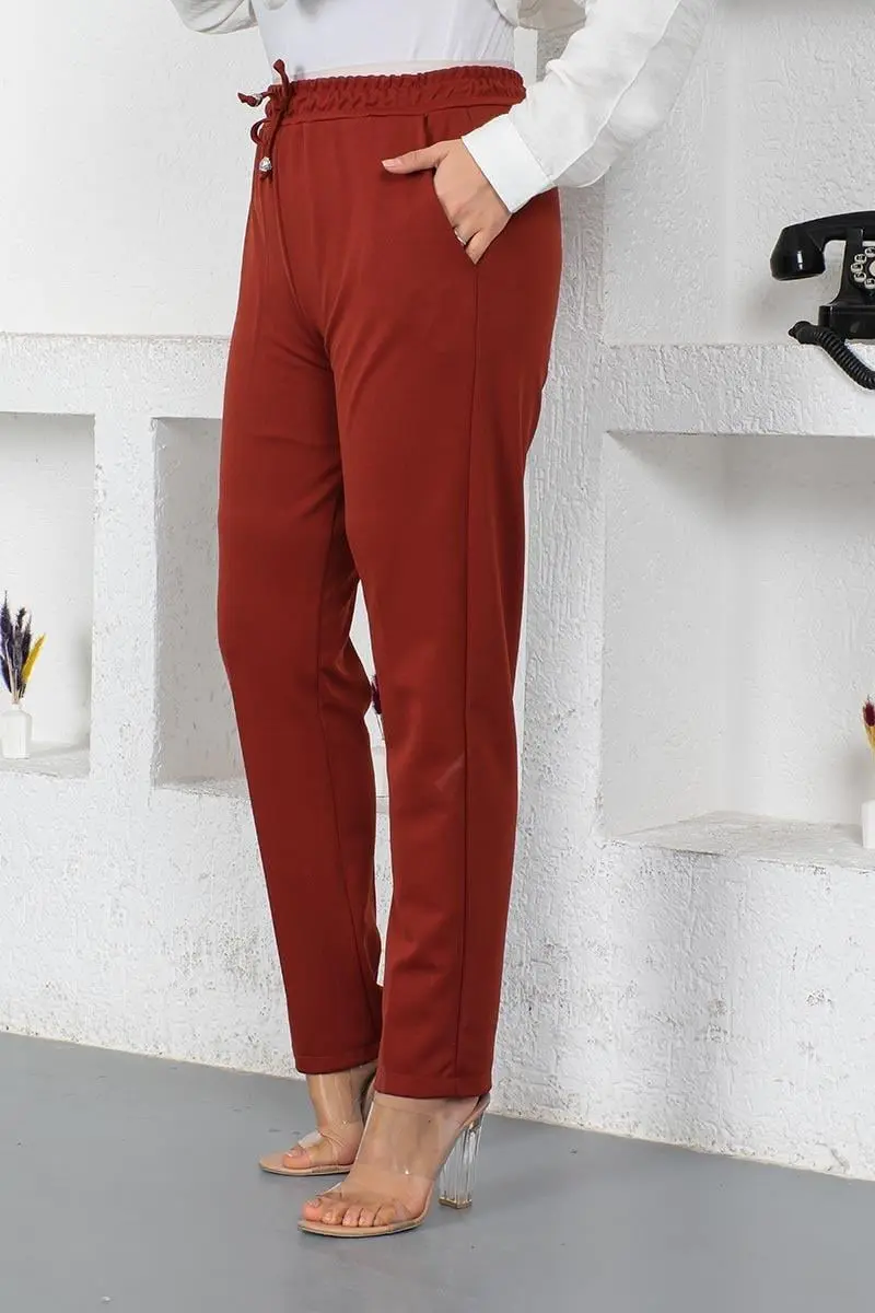 Lace-up Women's Trousers-detail