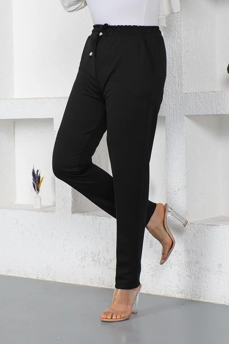 Lace-up Women's Trousers-detail