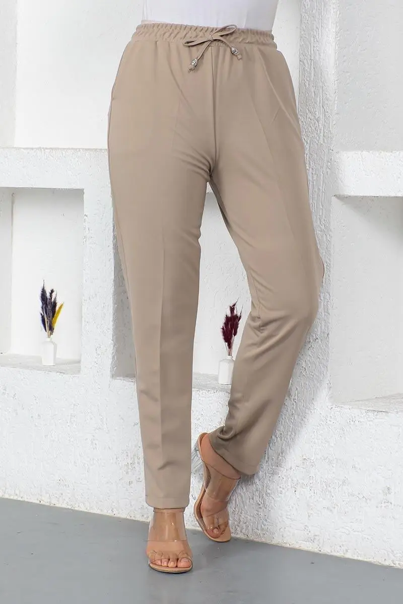 Lace-up Women's Trousers-detail