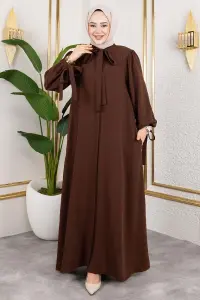 Laced Cuff Dress Abaya