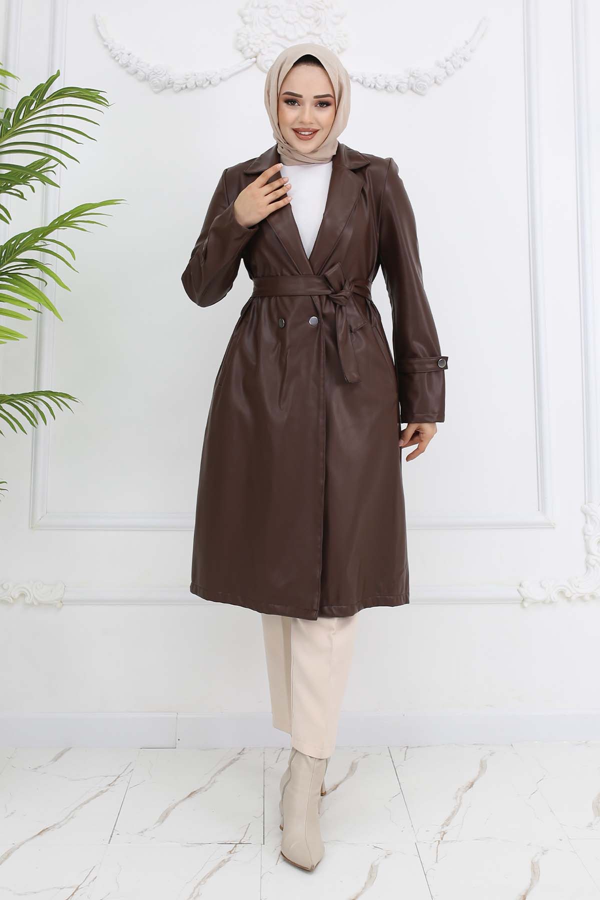 Leather Trench Coat