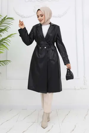 Leather Trench Coat