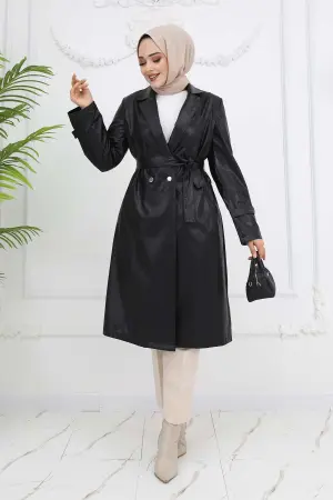 Leather Trench Coat