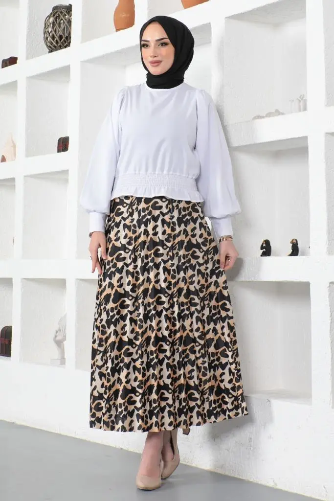 Leopard Patterned Skirt