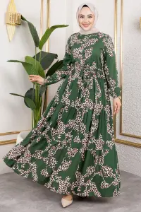 Leopard Print Viscose Dress