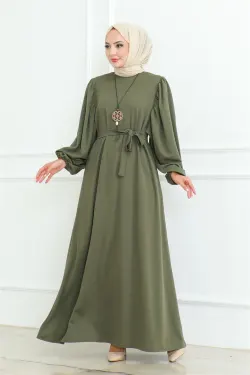 Liva Hijab Dress Belted