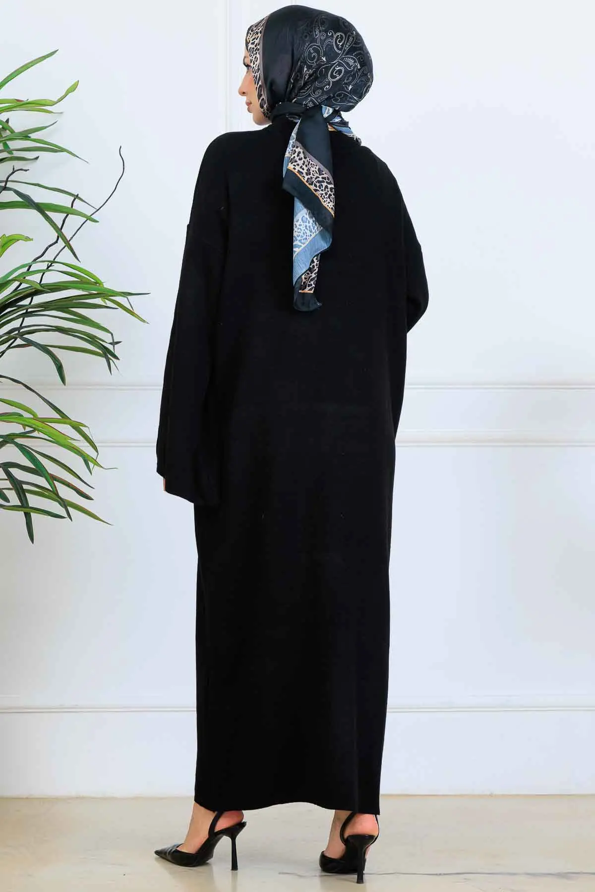 Long Knit Dress-detail