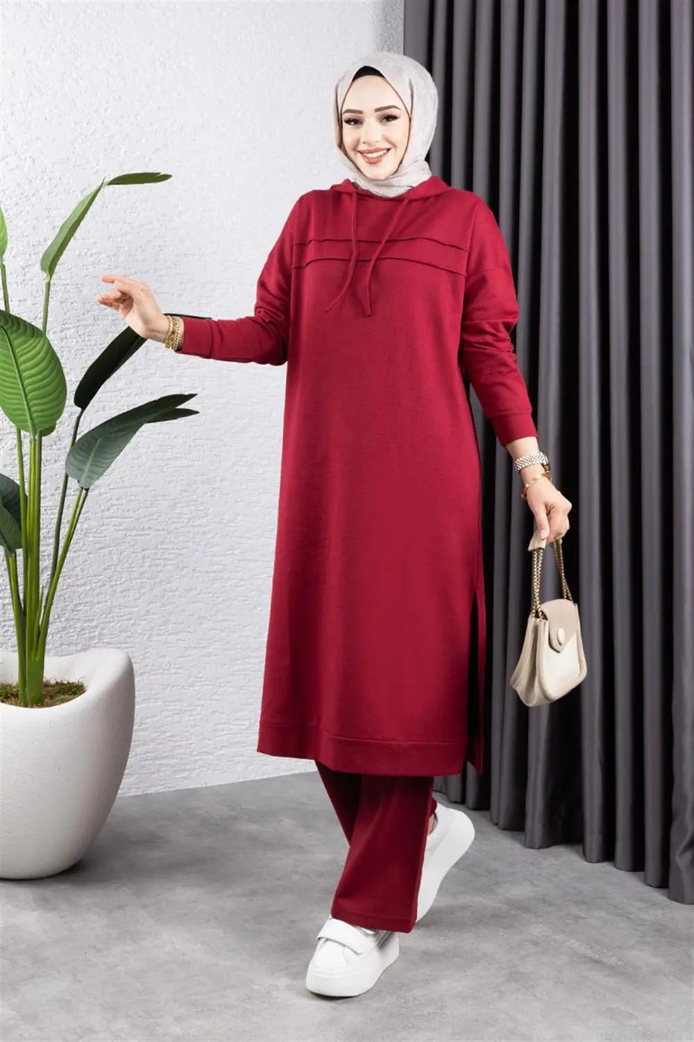 Long Tunic Sports Suit-detail