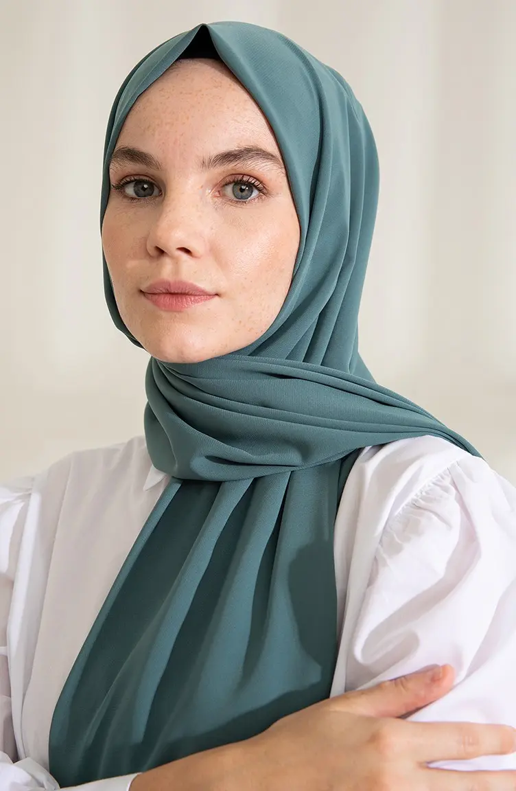 Madina Silk Dark Mint Shawl