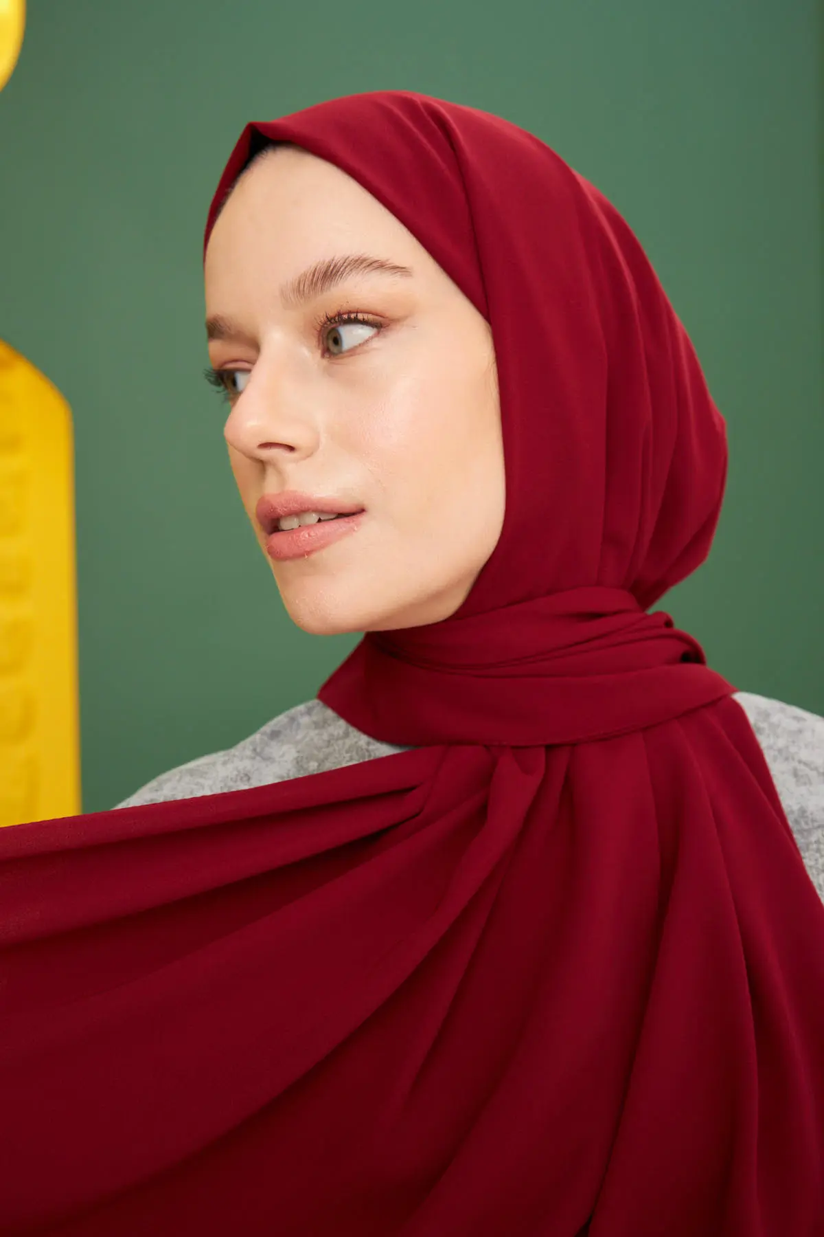 Madina Silk Maroon Shawl