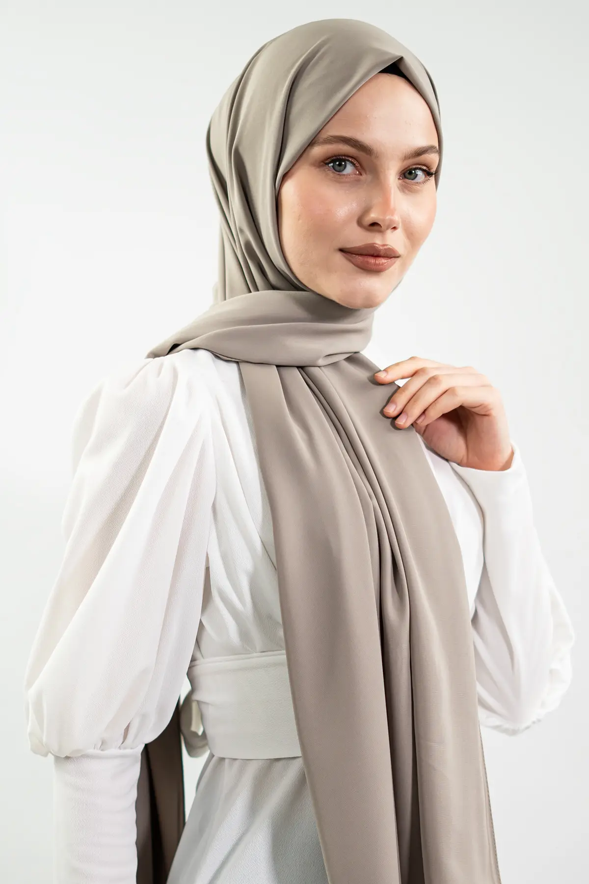 Madina Silk Mink Color Shawl