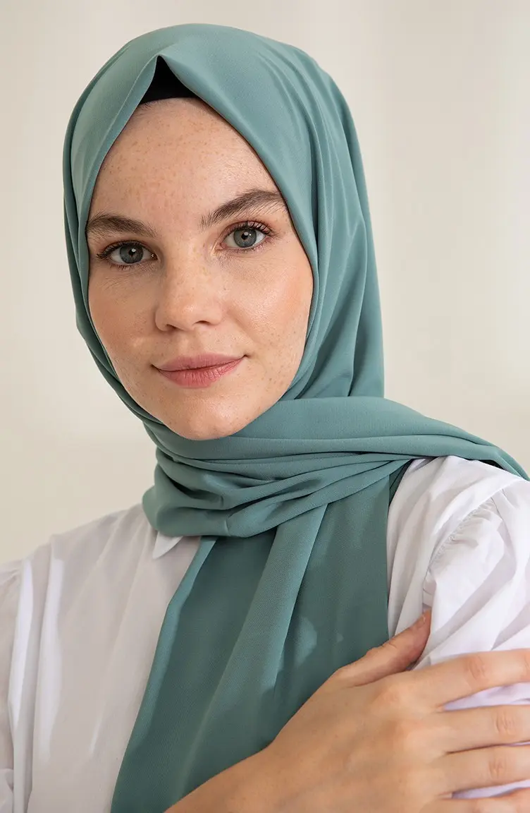 Madina Silk Mint Shawl