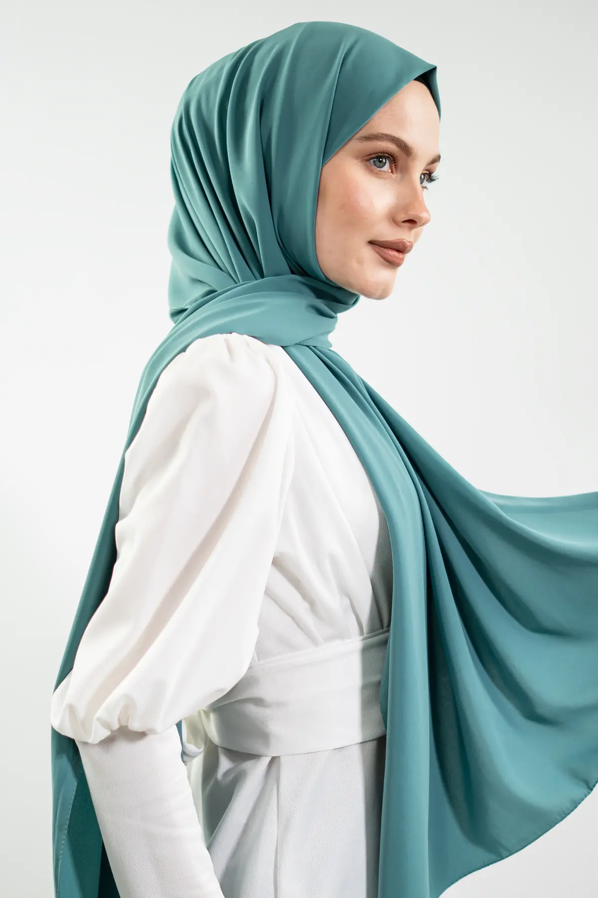 Madina Silk Mint Shawl