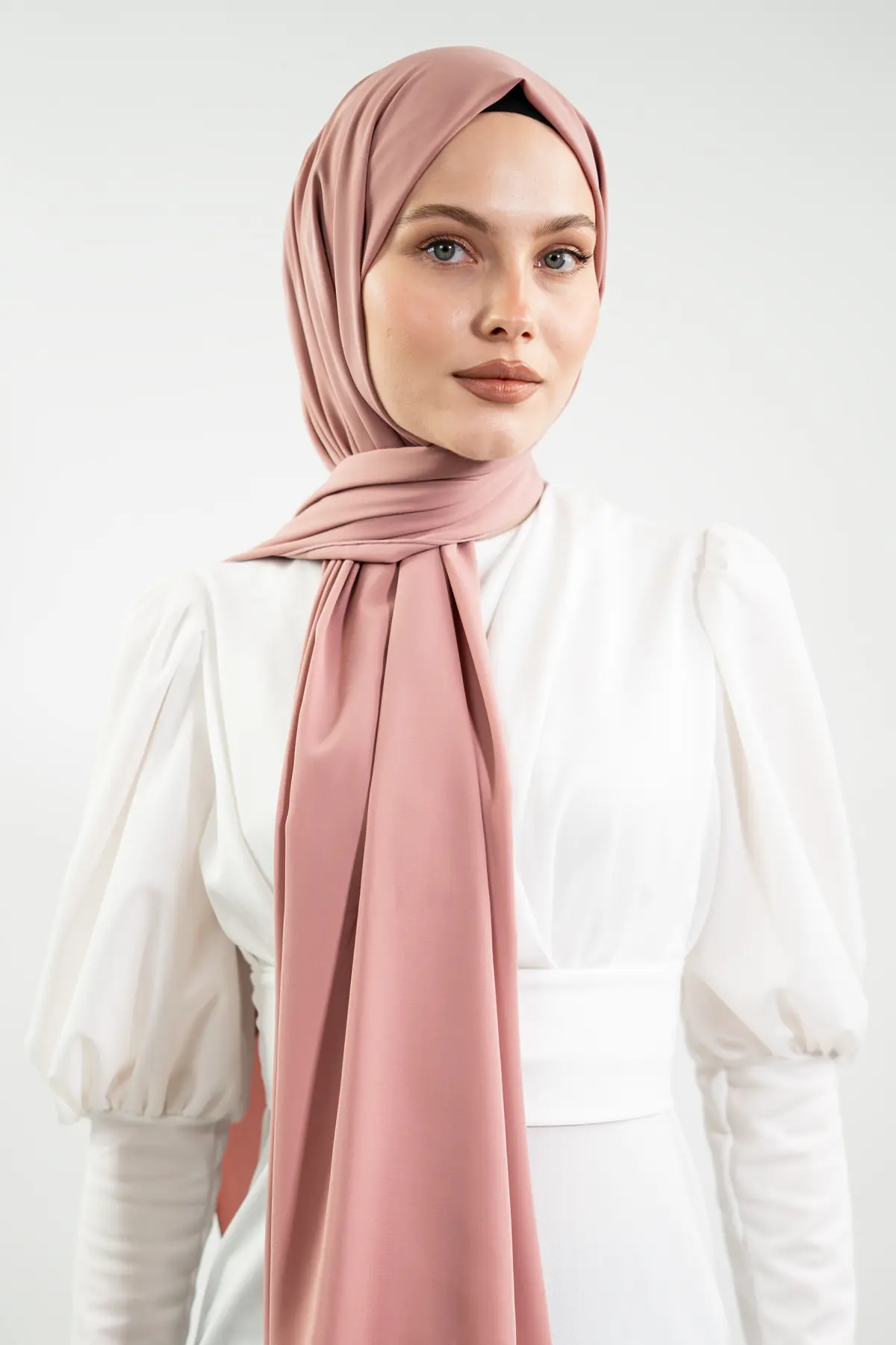 Madina Silk Pink Shawl-detail