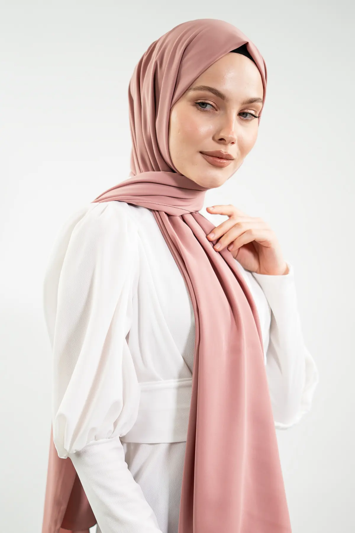 Madina Silk Pink Shawl