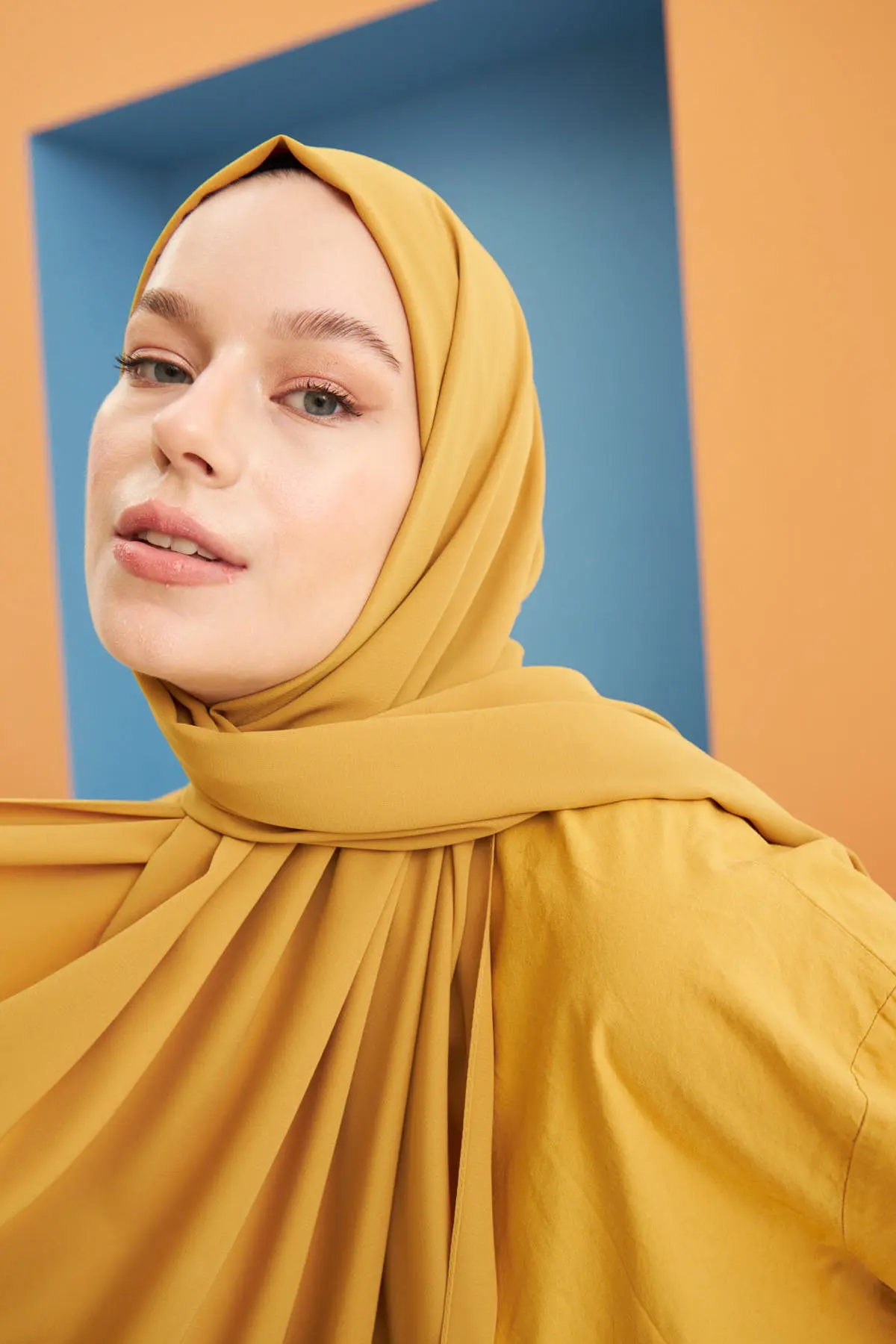 Madina Silk Yellow Shawl