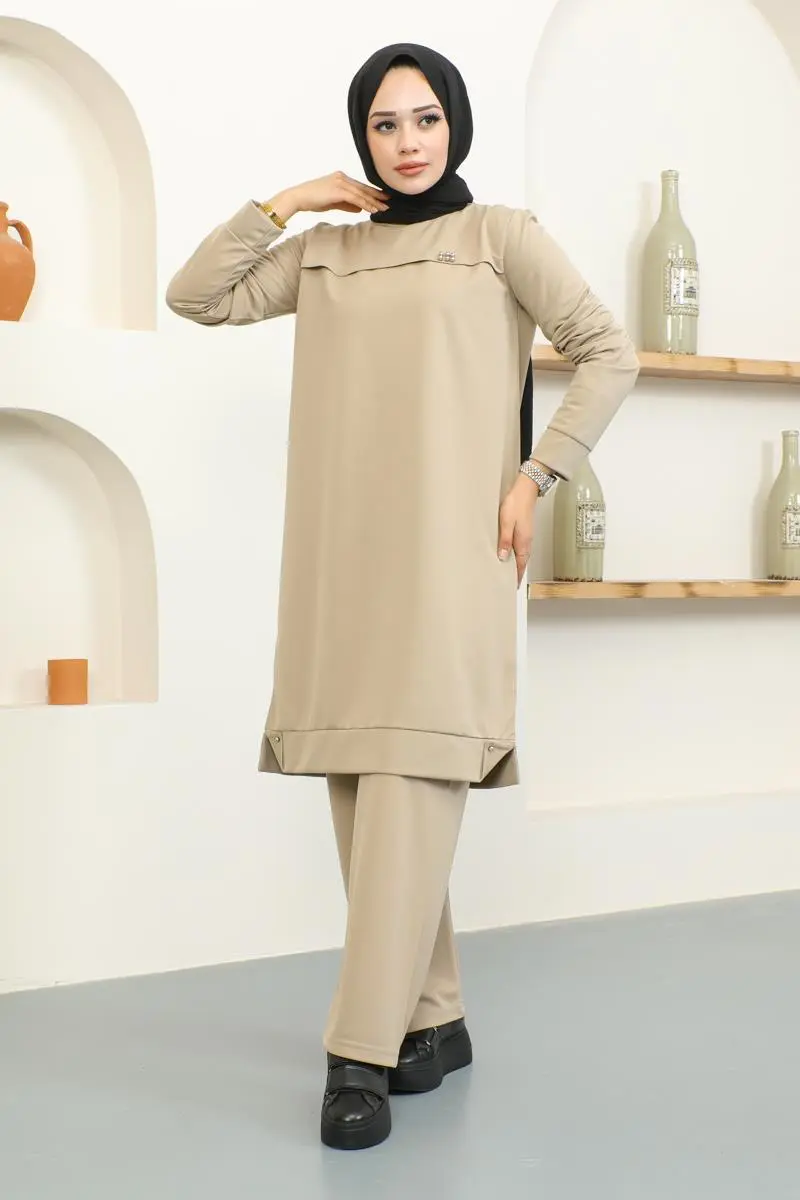 Metal Detailed Sports Suit-detail