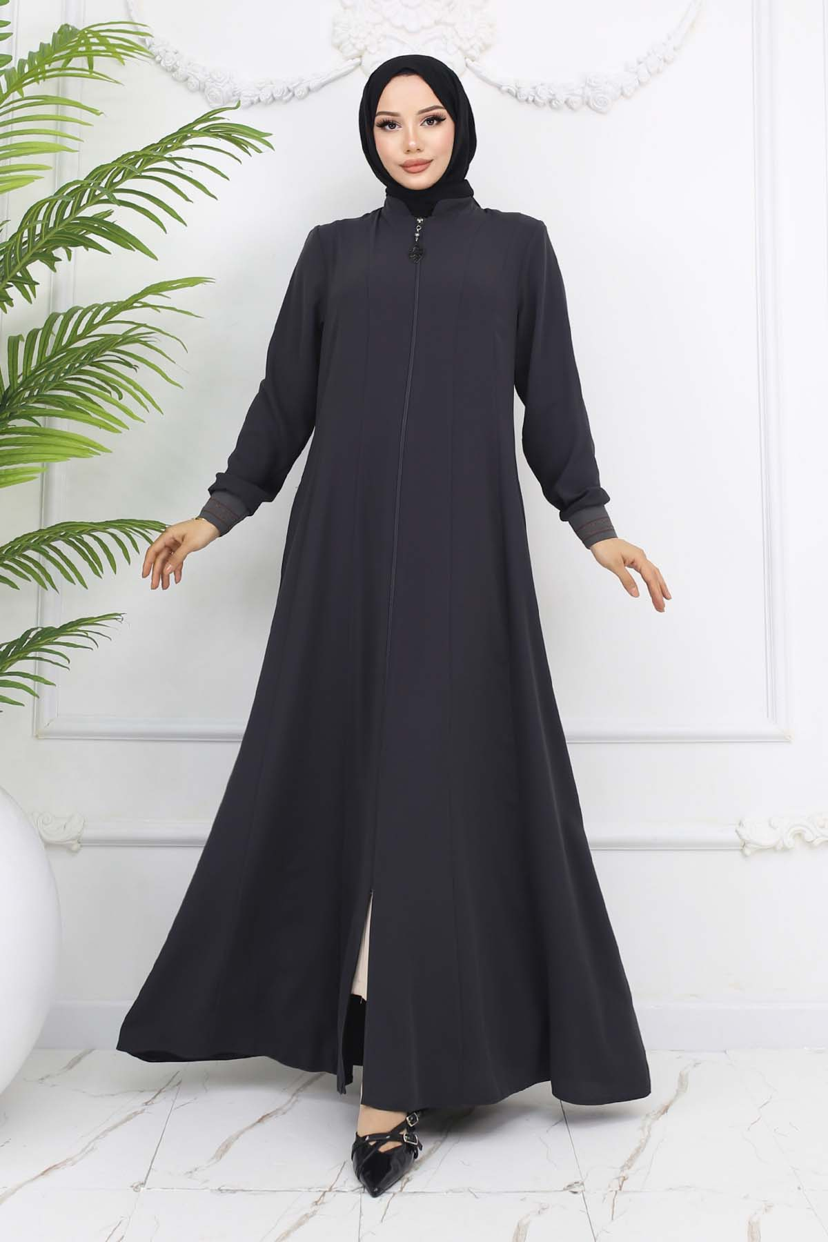 Mevlana Abaya With Elastic Sleeves