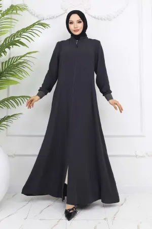 Mevlana Abaya With Elastic Sleeves