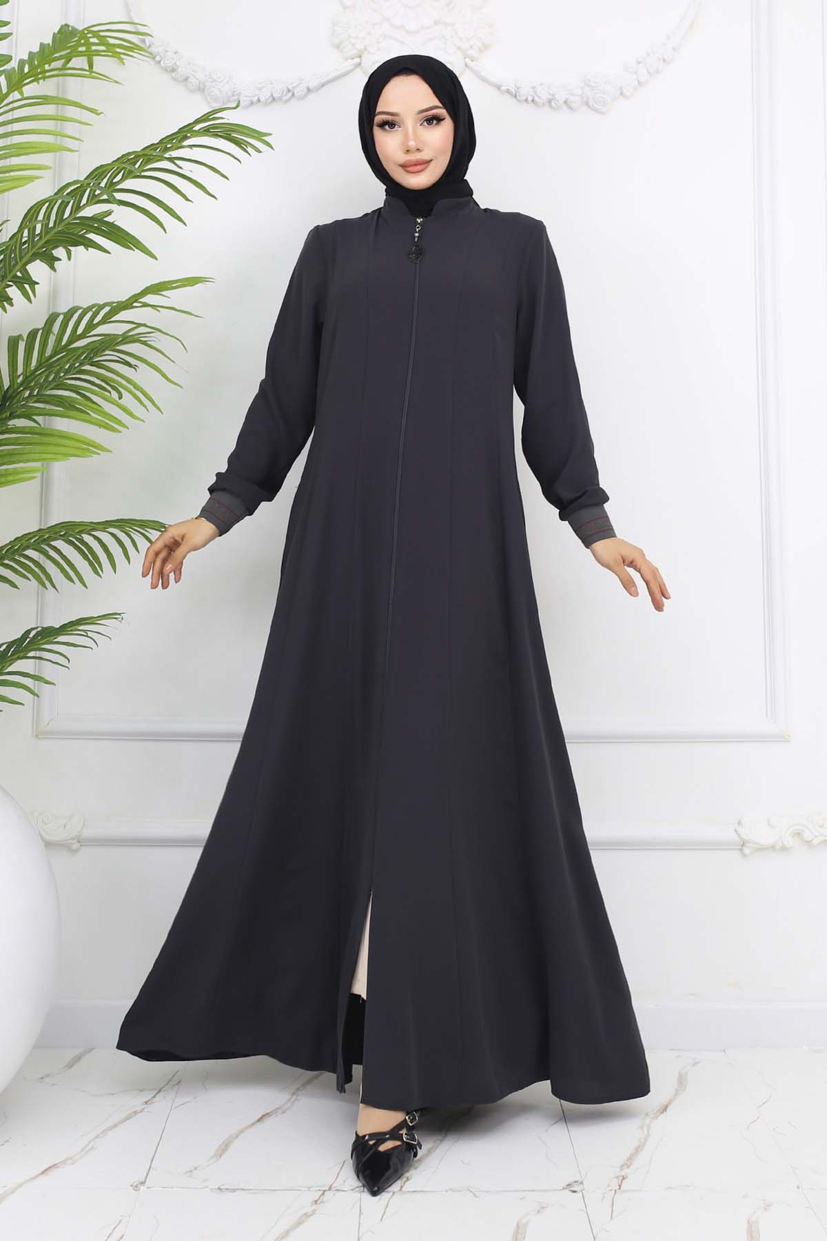 Mevlana Abaya With Elastic Sleeves