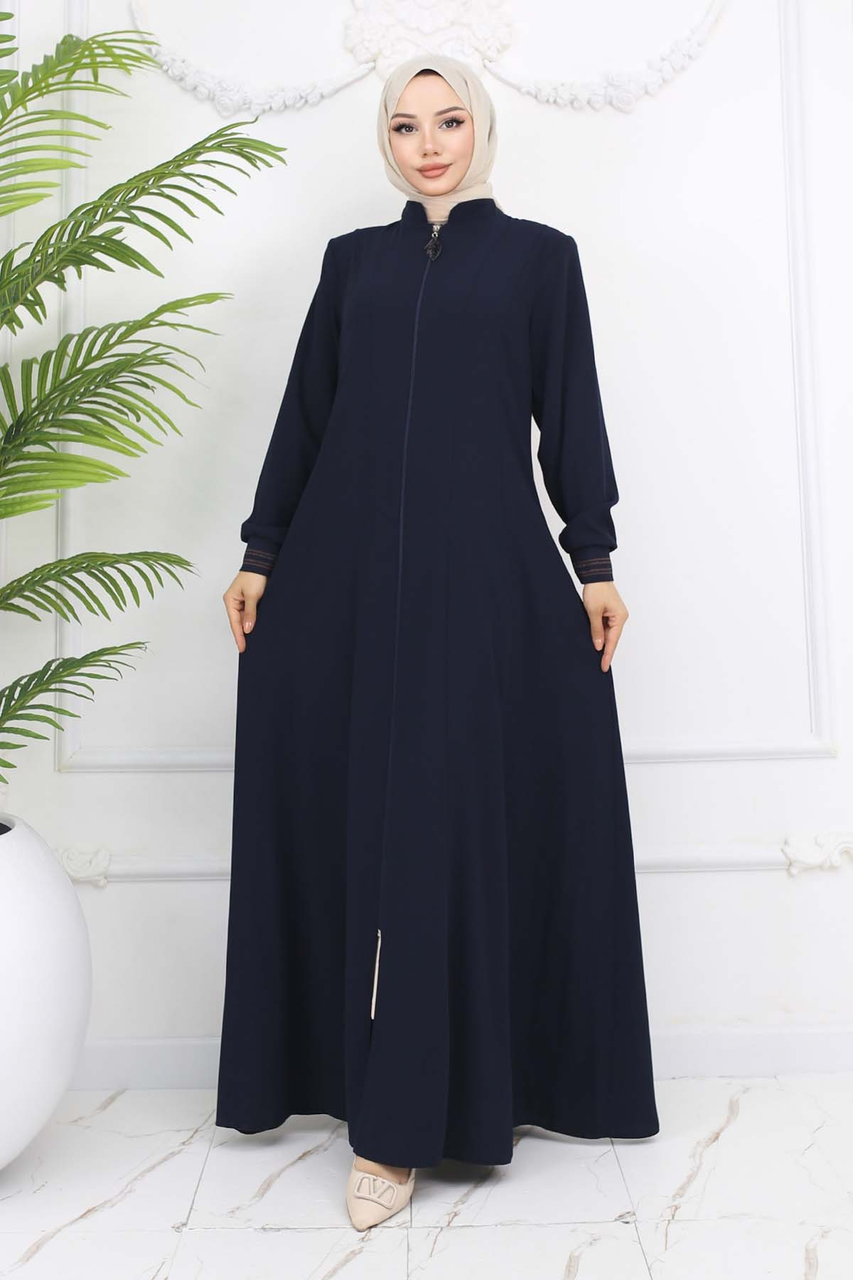 Mevlana Abaya With Elastic Sleeves