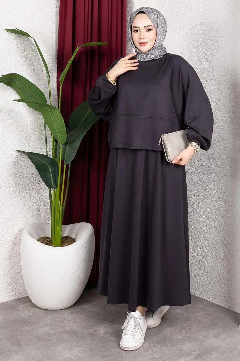 Modal Suit With Elastic Cuffs-detail