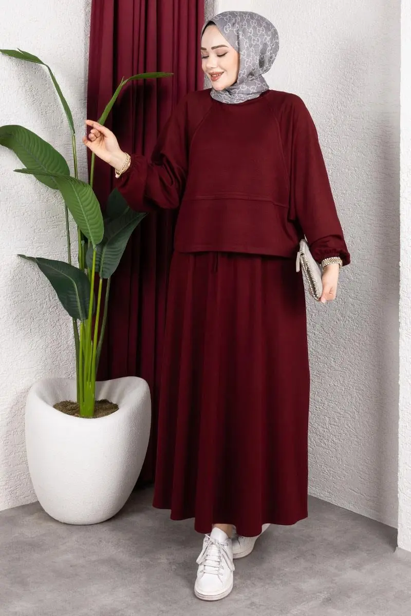 Modal Suit With Elastic Cuffs-detail