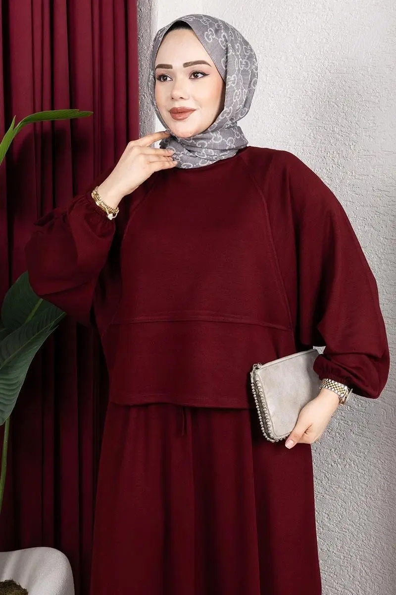 Modal Suit With Elastic Cuffs-detail