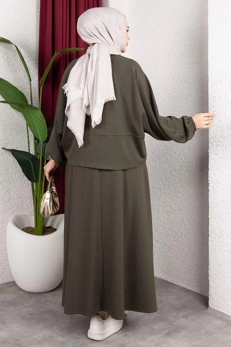 Modal Suit With Elastic Cuffs-detail