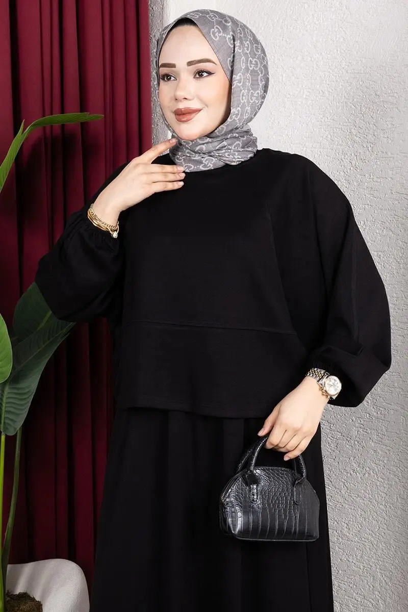 Modal Suit With Elastic Cuffs-detail