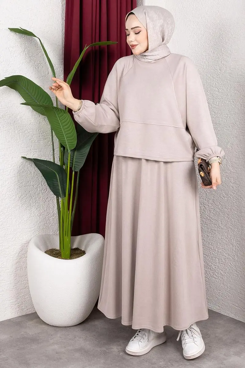 Modal Suit With Elastic Cuffs-detail