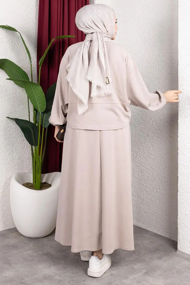 Modal Suit With Elastic Cuffs-detail