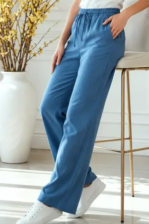 Modal Trousers With An Elastic Waist