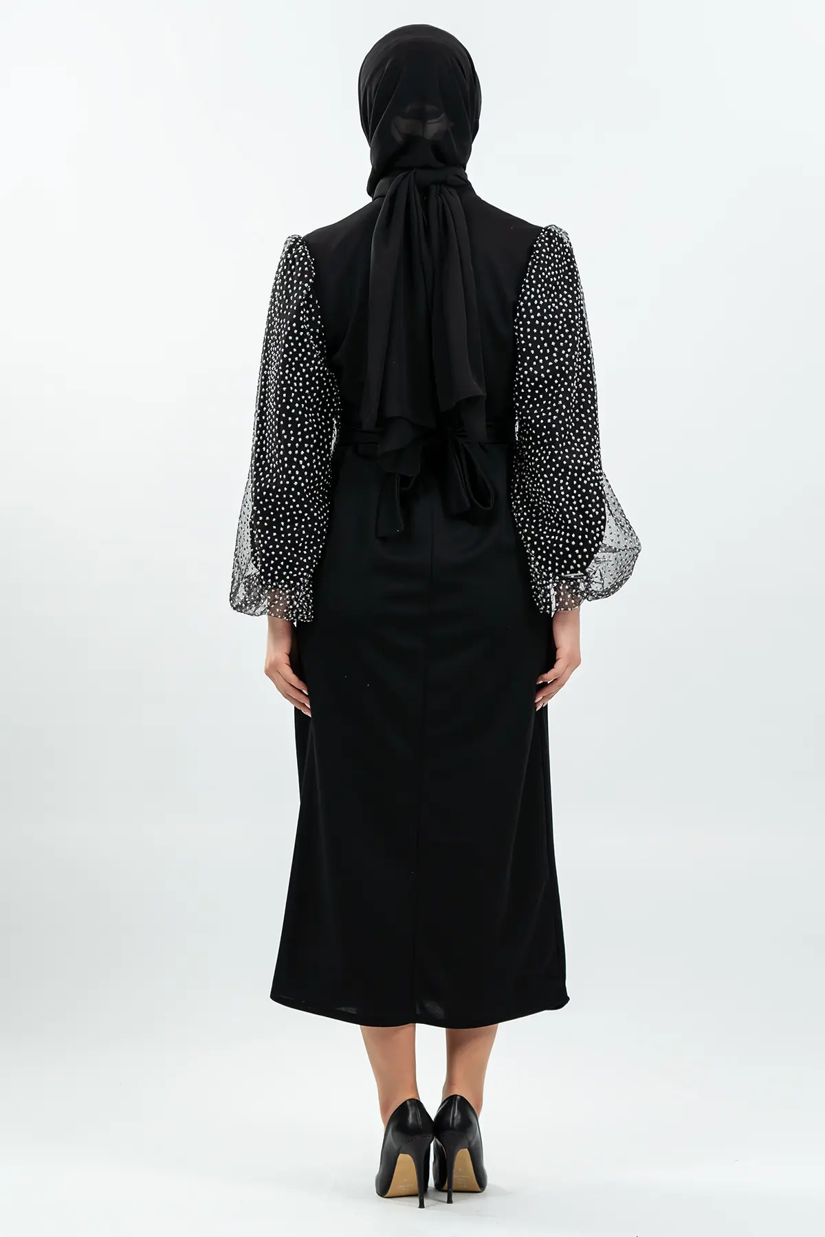 New Black Abaya-detail