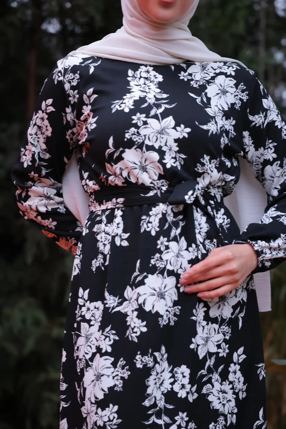 New Black Daily Dress-detail