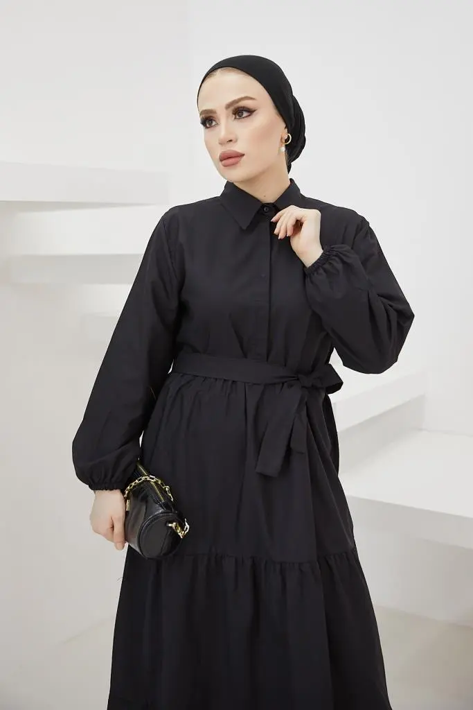 New Black Daily Dress-detail