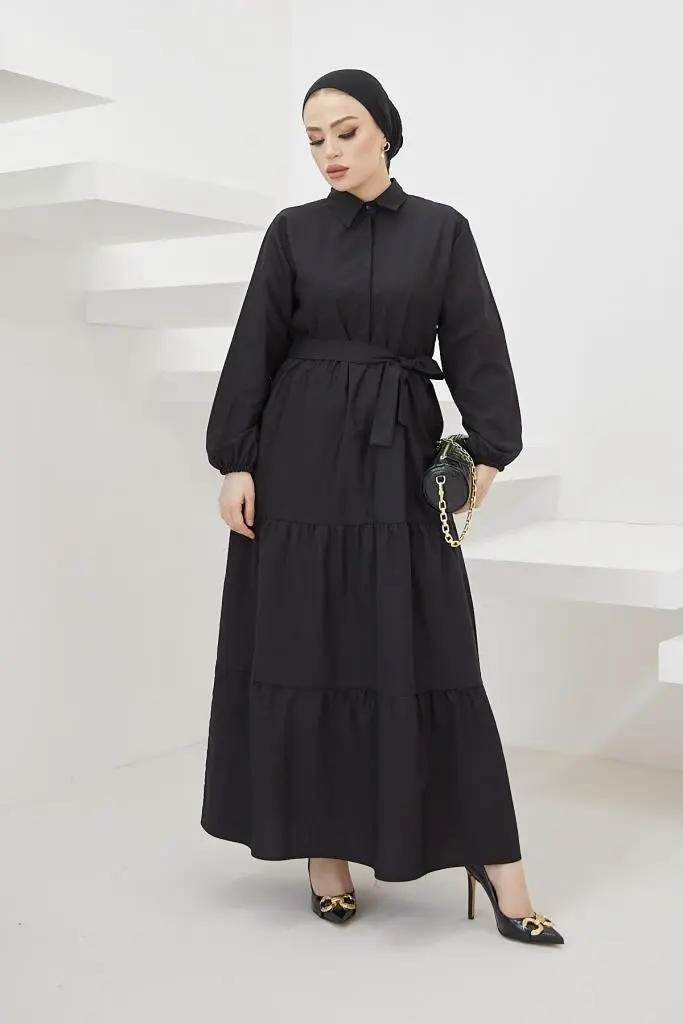 New Black Daily Dress-detail