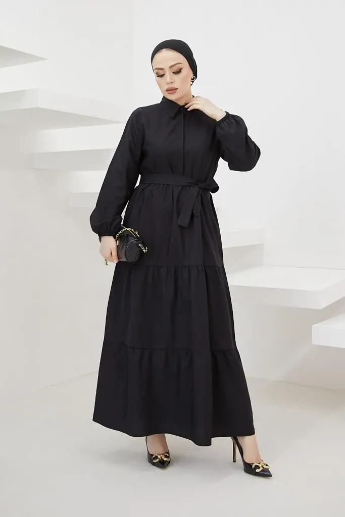 New Black Daily Dress-detail