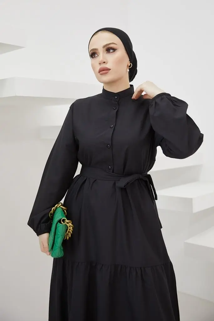 New Black Daily Dress-detail